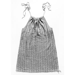 NEW WITHOUT TAG FOREVER 21 Loose Knit Tie String Shoulder & Hem Grey Dress S